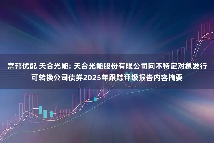 富邦优配 天合光能: 天合光能股份有限公司向不特定对象发行可转换公司债券2025年跟踪评级报告内容摘要