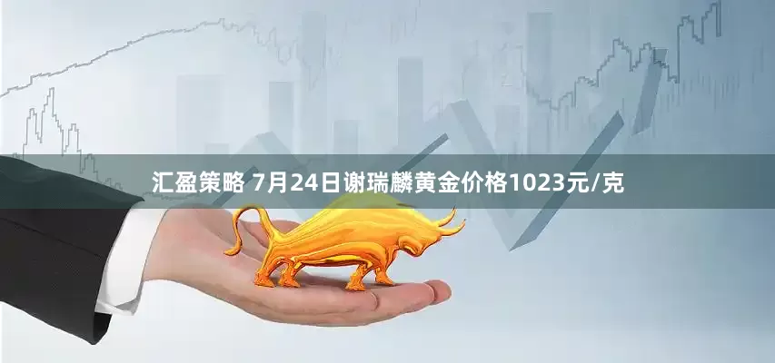 汇盈策略 7月24日谢瑞麟黄金价格1023元/克